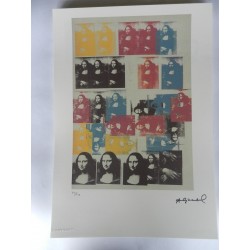 Andy Warhol Lithographie ex. 125 cm 35 x 50