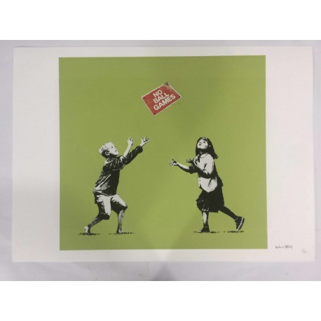 Banksy 50x70 cm edizione POW - Banksy  con certificato