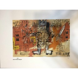 Jean-Michel Basquiat Litografia 50x70 cm edizione Rupert Jasen Smith