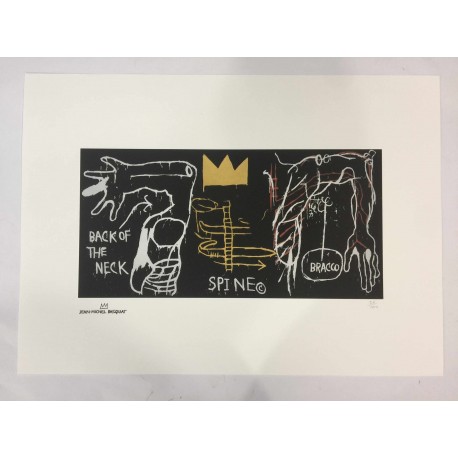 Jean-Michel Basquiat Litografia 50x70 cm edizione Rupert Jasen Smith