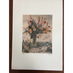 Chagall Marc Litografia cm 50x70 con autentica edizione SPADEM firma matita