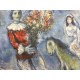 Chagall Marc Litografia cm 50x70 con autentica edizione SPADEM firma matita