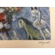 Chagall Marc Litografia cm 50x70 con autentica edizione SPADEM firma matita