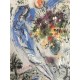 Chagall Marc Litografia cm 50x70 con autentica edizione SPADEM firma matita