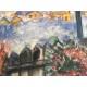 Chagall Marc Litografia cm 50x70 con autentica edizione SPADEM firma matita