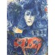 Chagall Marc Litografia cm 50x70 con autentica edizione SPADEM firma matita