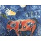 Chagall Marc Litografia cm 50x70 con autentica edizione SPADEM firma matita