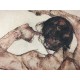 Egon Schiele Litografia cm 50x70 con autentica - ediz. SPADEM - timbro artista