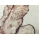 Egon Schiele Litografia cm 50x70 con autentica - ediz. SPADEM - timbro artista