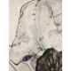 Egon Schiele Litografia cm 50x70 con autentica - ediz. SPADEM - timbro artista