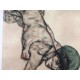 Egon Schiele Litografia cm 50x70 con autentica - ediz. SPADEM - timbro artista