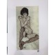 Egon Schiele Litografia cm 50x70 con autentica - ediz. SPADEM - timbro artista