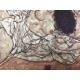 Egon Schiele Litografia cm 50x70 con autentica - ediz. SPADEM - timbro artista