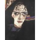 Egon Schiele Litografia cm 50x70 con autentica - ediz. SPADEM - timbro artista