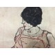 Egon Schiele Litografia cm 50x70 con autentica - ediz. SPADEM - timbro artista