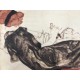 Egon Schiele Litografia cm 50x70 con autentica - ediz. SPADEM - timbro artista