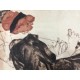 Egon Schiele Litografia cm 50x70 con autentica - ediz. SPADEM - timbro artista