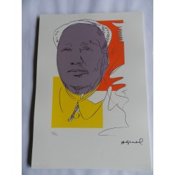 Lithographie Andy Warhol ex. 125 cm 35x50