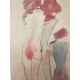 Egon Schiele Litografia cm 50x70 con autentica - ediz. SPADEM - timbro artista