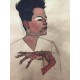 Egon Schiele Litografia cm 50x70 con autentica - ediz. SPADEM - timbro artista