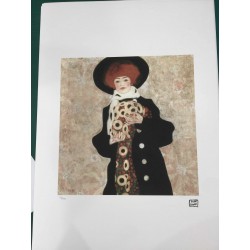 Egon Schiele Litografia cm 50x70 con autentica - ediz. SPADEM - timbro artista