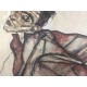 Egon Schiele Litografia cm 50x70 con autentica - ediz. SPADEM - timbro artista