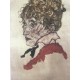 Egon Schiele Litografia cm 50x70 con autentica - ediz. SPADEM - timbro artista