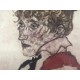 Egon Schiele Litografia cm 50x70 con autentica - ediz. SPADEM - timbro artista