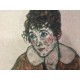 Egon Schiele Litografia cm 50x70 con autentica - ediz. SPADEM - timbro artista