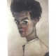 Egon Schiele Litografia cm 50x70 con autentica - ediz. SPADEM - timbro artista