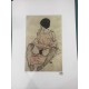 Egon Schiele Litografia cm 50x70 con autentica - ediz. SPADEM - timbro artista