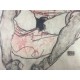 Egon Schiele Litografia cm 50x70 con autentica - ediz. SPADEM - timbro artista