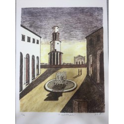 Giorgio De Chirico litografia 50x70 con certificato