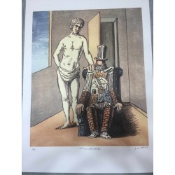 Giorgio De Chirico litografia 50x70 con certificato