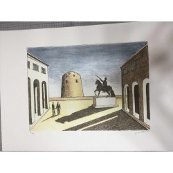 Giorgio De Chirico litografia 50x70 con certificato