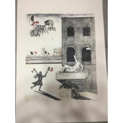 Giorgio De Chirico litografia 50x70 con certificato