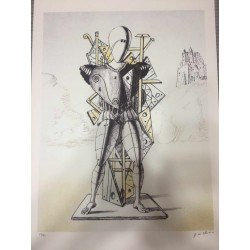 Giorgio De Chirico litografia 50x70 con certificato