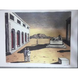 Giorgio De Chirico litografia 50x70 con certificato