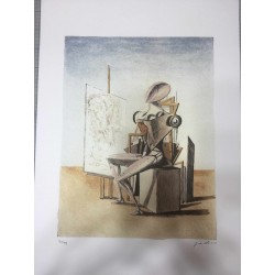 Giorgio De Chirico litografia 50x70 con certificato