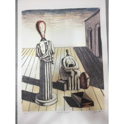 Giorgio De Chirico litografia 50x70 con certificato