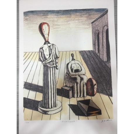 Giorgio De Chirico litografia 50x70 con certificato