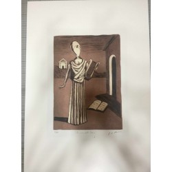 Giorgio De Chirico litografia 50x70 con certificato