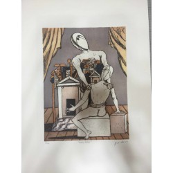 Giorgio De Chirico litografia 50x70 con certificato