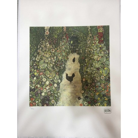 Gustav Klimt litografia 50x70 cm ediz. TREC con certificato