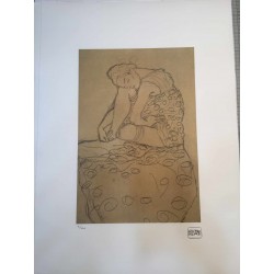 Gustav Klimt litografia 50x70 cm ediz. TREC con certificato