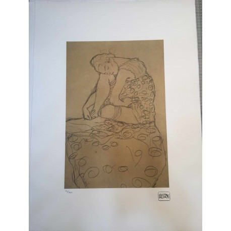 Gustav Klimt litografia 50x70 cm ediz. TREC con certificato