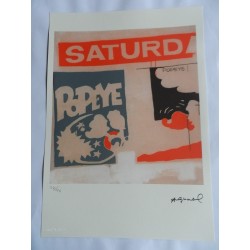 Andy Warhol Lithographie ex. 125 cm 35 x 50