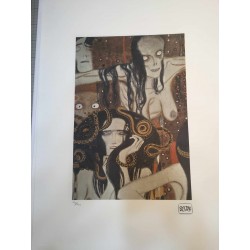 Gustav Klimt litografia 50x70 cm ediz. TREC con certificato