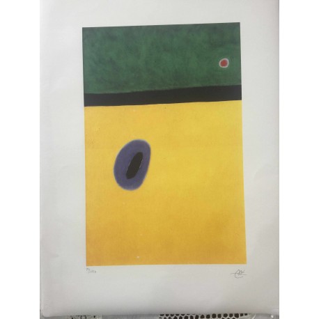 Joan Miro Litografia Spadem su carta Arches cm 56x76 con certificato