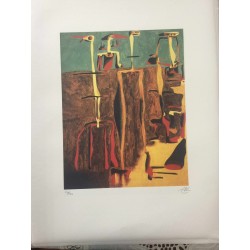 Joan Miro Litografia Spadem su carta Arches cm 56x76 con certificato